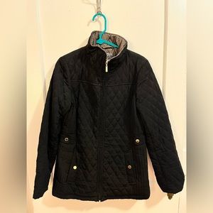 Quilted Black Coat